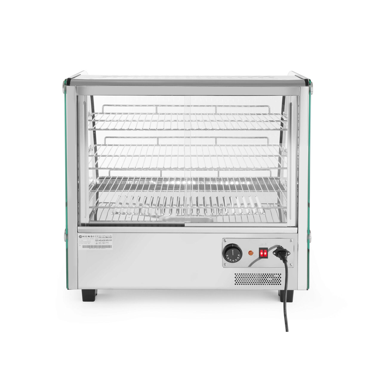 Vitrina calda cu 3 nivele, 160 lt, interval temperatura 30-90 gr C, 1500W, ARKTIC by Hendi, 857x568x(H)686 mm - Image 3