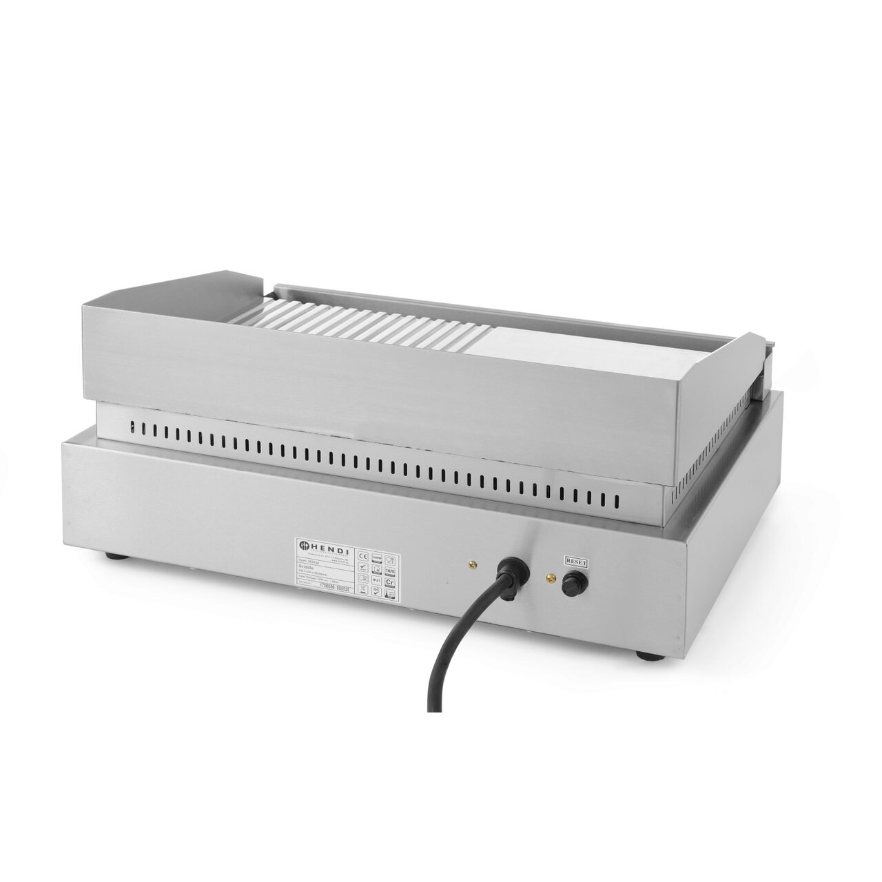 Gratar Profi Line 1/2 neted, 1/2 striat, 230V/2400W, 550x380x(H)240 mm - Image 3