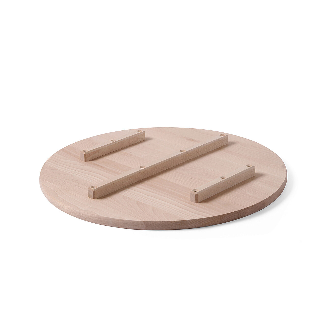 Platou/Planseta rotunda pentru pizza, diametru 50 cm, Hendi, lemn de fag, compartimentata in 6 parti - Image 2