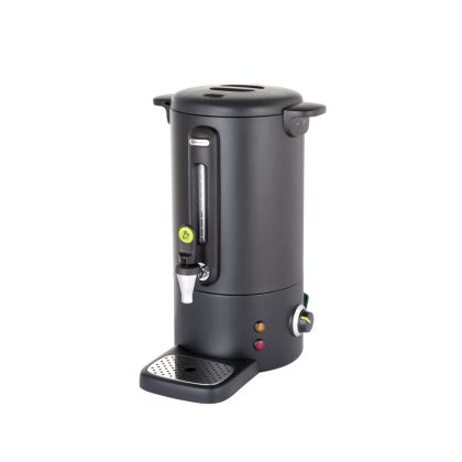 Boiler pentru bauturi fierbinti 9 litri, inox, negru mat, termostat 0-100 gr C, 950 W, Concept Line Hendi, 307x330x(H)450 mm