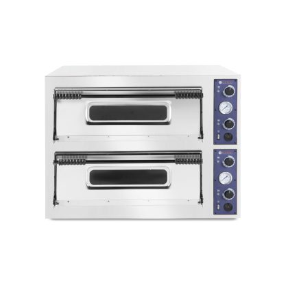 Cuptor pizza profesional Basic XL 44 Inox 2 camere 12000 W interval temperatura 50?C - 500?C Hendi 1000x844x(H)745 mm