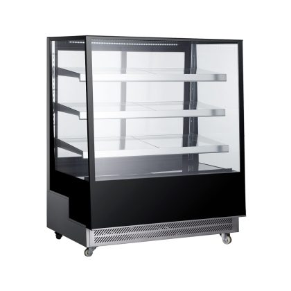 Vitrina frigorifica de prezentare interval temp. 2/6?C, 490 W corp inox, ARKTIC by Hendi, 1200x805x(H)1445 mm, 650 Litri, Clasa energetica C