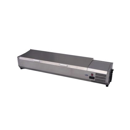 Vitrina frigorifica tip display Inox pentru containere GN 1/3 cu o inaltime maxima de 150 mm Hendi 4x GN1/3 180 W