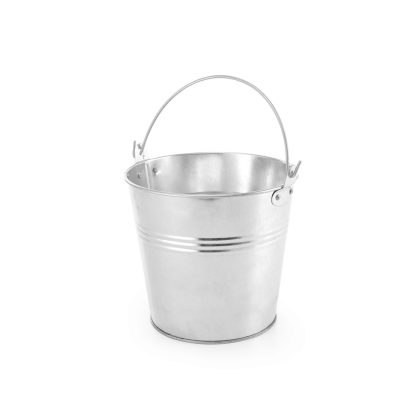 Cos servire rustic, tip galeata, Hendi, otel galvanizat, 100x(H)90