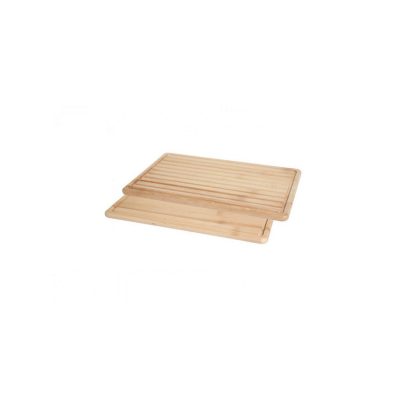 Tocator masiv din lemm frasin, GN1/1, cu 2 fete pentru tocat: paine si alimente, 530x325x(H)18 mm, Hendi