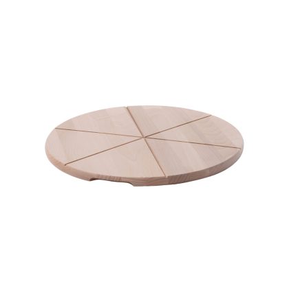 Platou / Planseta pizza, lemn de fag, 450 mm, compartimentata, Hendi
