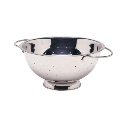 Colander pentru strecurat alimente, inox, Hendi, diametru 24 cm x inaltime 11 cm, potrivit si pentru uz profesional