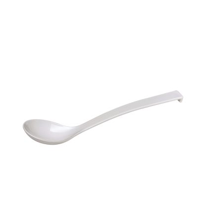 Lingura servire bufet, Hendi, plastic SAN, alba, lungime 33.5 cm, 60 ml