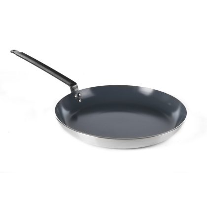 Tigaie aluminiu Marable Professional Hendi ,39 cm diametru x 5 cm inaltime ,baza 30 cm ,aluminiu, strat anti-aderent, maner din otel acoperit epoxidic