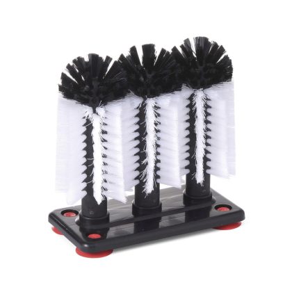 Set 3 perii din plastic pt spalare pahare, 190x100x(H)180 mm, Hendi