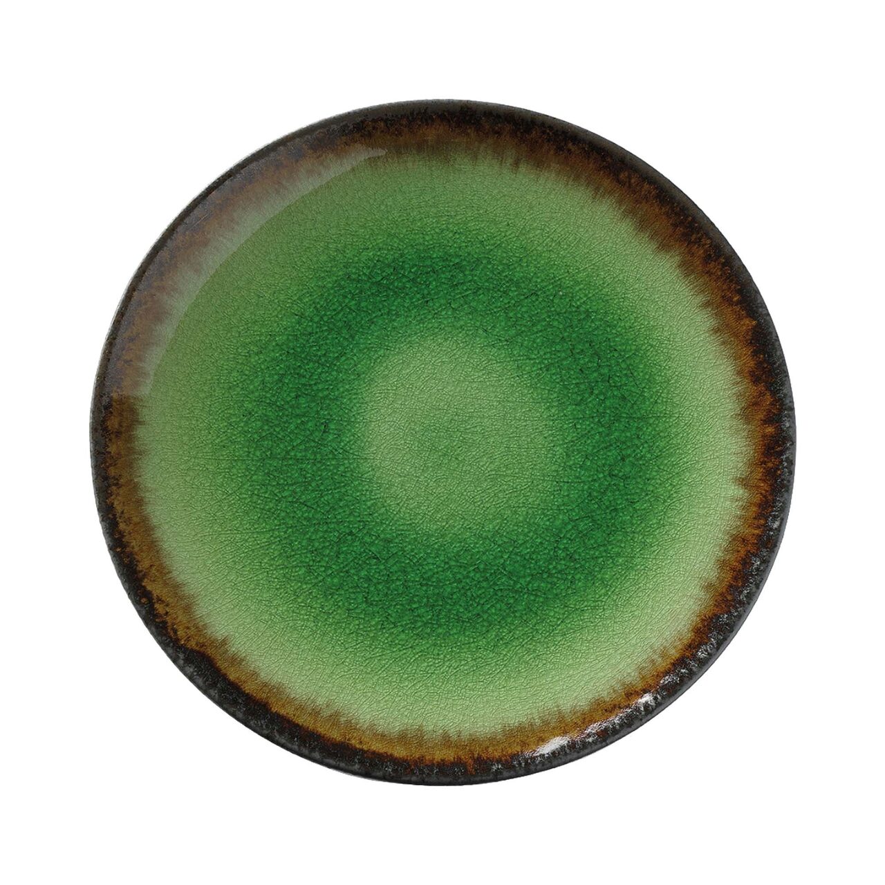 Farfurie Fine Dine, Beryl diametru 254 mm, portelan, decorat manual