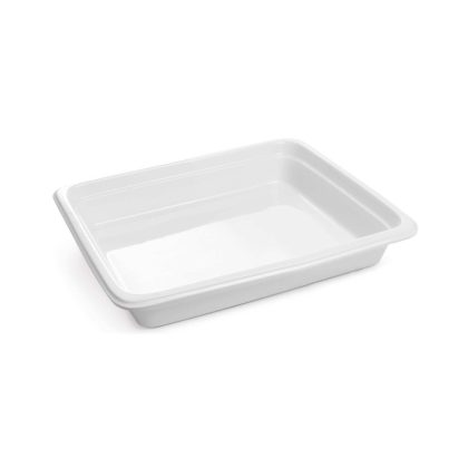 Tava Gastronorm GN 1/2 65 mm, portelan termorezistent pana la 600 gr C, Hendi