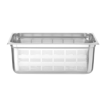 Tava perforata inox Gastronorm GN 1/1 200 mm 28 litri, gama Hendi Profi Line