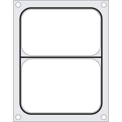 Matrita sigilare pentru un recipient cu doua compartimente 227x178 mm