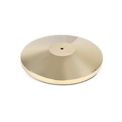 Baza pentru stalp delimitare Hendi, auriu, finisaj tip oglinda, inox, ø360x(h)65mm - STALPUL NU ESTE INCLUS