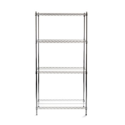 Raft metalic pentru depozitare cu 4 rafturi reglabile, sustine 125 kg/polita, Inox, 910x455x(H)1830 mm, Hendi