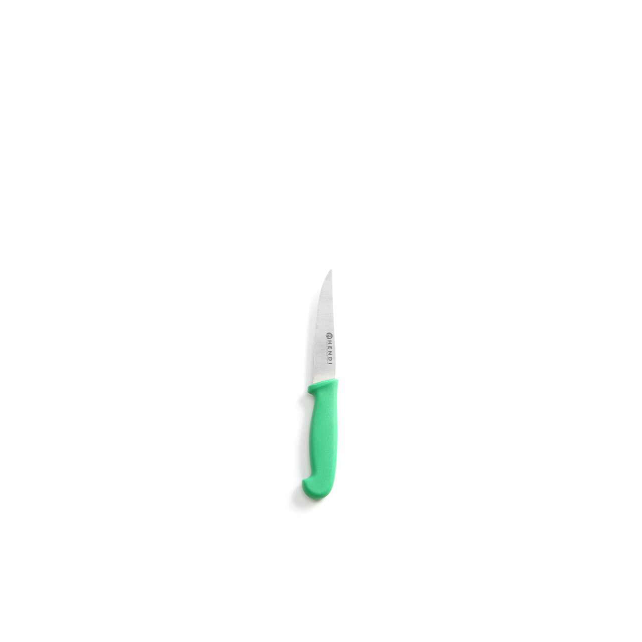 Cutit universal, lama inox zimtata de 10 cm, lungime cutit 20.5 cm, maner verde, Hendi, respecta normele de igiena HACCP