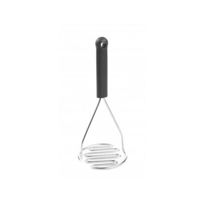 Zdrobitor cartofi / legume pentru piure / supe crema, Hendi, inox cu maner bachelita, 95x(H)230 mm