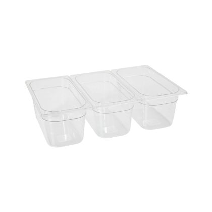 Tava Hendi Gastronorm GN 1/3 100 mm 4 lt - policarbonat transparent
