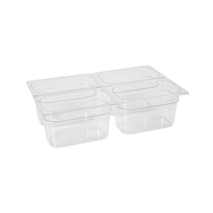 Tava Hendi Gastronorm GN 1/4 65 mm 1.8 lt - policarbonat transparent
