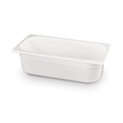Tava profesionala Gastronorm 1/3 policarbonat alb, 4 litri, 100 mm inaltime, Hendi