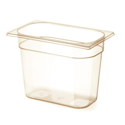 Tava gastronorm GN 1/4 din policarbonat, Hendi, 1.7 litri, 265x162x65(h)mm, BPA free, rezistenta la temperaturi -40 pana la 150 C, rezistenta mare la impact