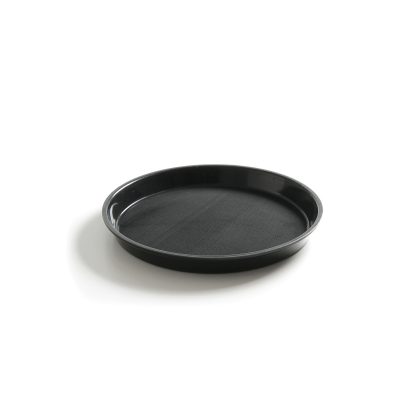 Tava servire, rotunda, diametru 36 cm, margine inalta, polipropilena cu strat anti-alunecare, Hendi