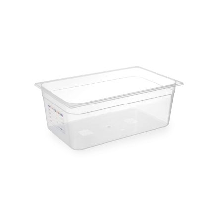 Tava Gastronorm GN1/1, 530x325x(H)200 mm, 28 litri, polipropilena, cu marcaj HACCP, Hendi