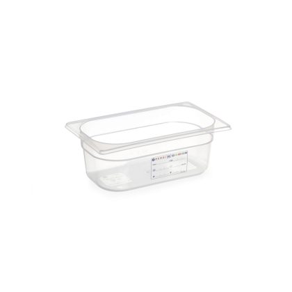 Tava Gastronorm GN 1/3, 325x176x(H)150 mm, 5.7 lt, cu marcaj HACCP, polipropilena, Hendi