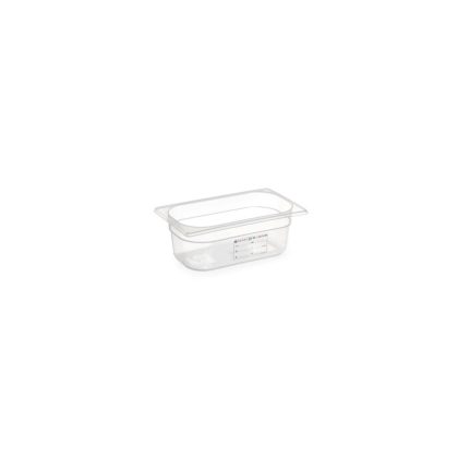 Tava Gastronorm GN 1/3, 325x176x(H)65 mm, 2.5 lt, cu marcaj HACCP, polipropilena, Hendi