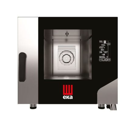 Cuptor electric cu convectie pentru gastronomie, Millennial Black Mask Gastro, 5 tavi x GN 1/1, 730×849×(H)700 mm, Hendi