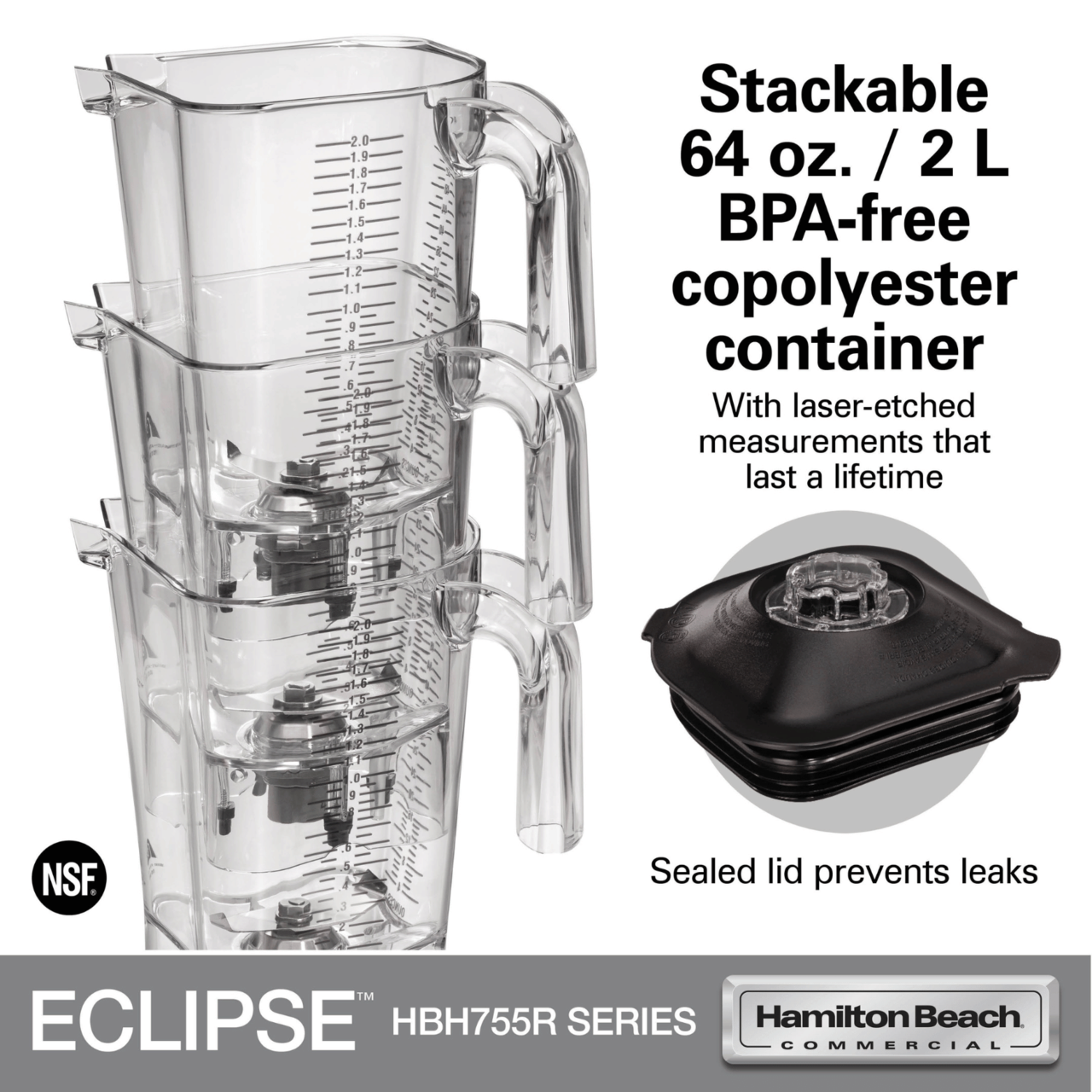 Blender barman Eclipse® 2l 1000W HBH755R-CE, Hamilton Beach Commercial - Image 28