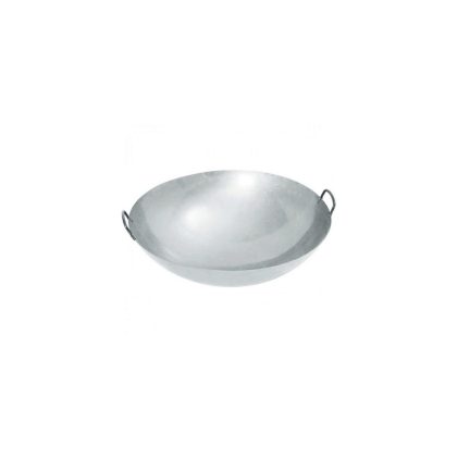 Tigaie Wok mare, diametru 70 cm x inaltime 23.5 cm, din tabla de otel 1.5 mm grosime, cu 2 manere