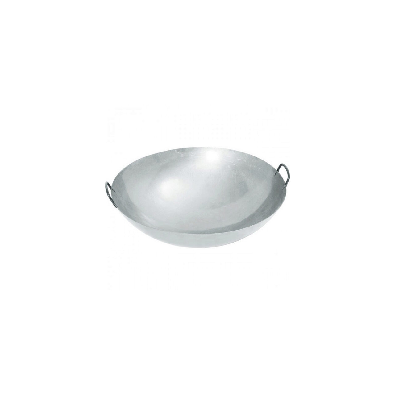 Tigaie Wok mare, diametru 70 cm x inaltime 23.5 cm, din tabla de otel 1.5 mm grosime, cu 2 manere