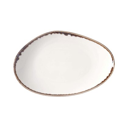 Farfurie forma organica Vanilla, 350x210 mm Fine Dine