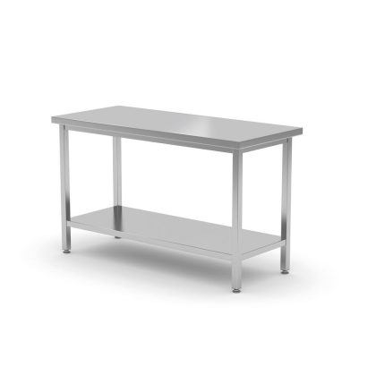 Masa de lucru ranforsata cu raft, adancime de 700 mm, Hendi, Kitchen Line, 800x700x(H)850mm