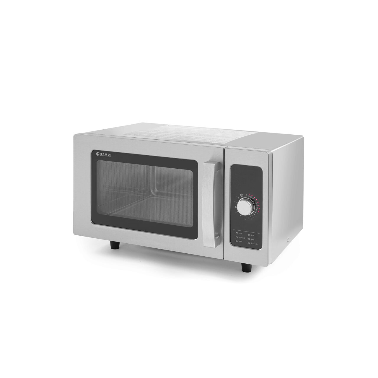 Cuptor microunde profesional, 25 lt, inox, control cu un singur buton, putere iesire 1000W, Hendi, 511x432x(H)311 mm - Image 3