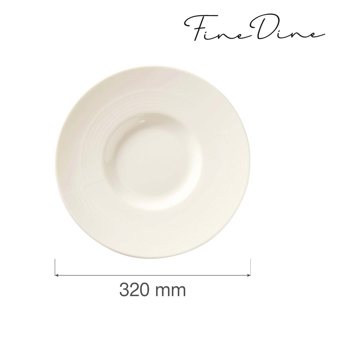 Farfurie prezentare Fine Dine, Crema 318 mm - Image 5