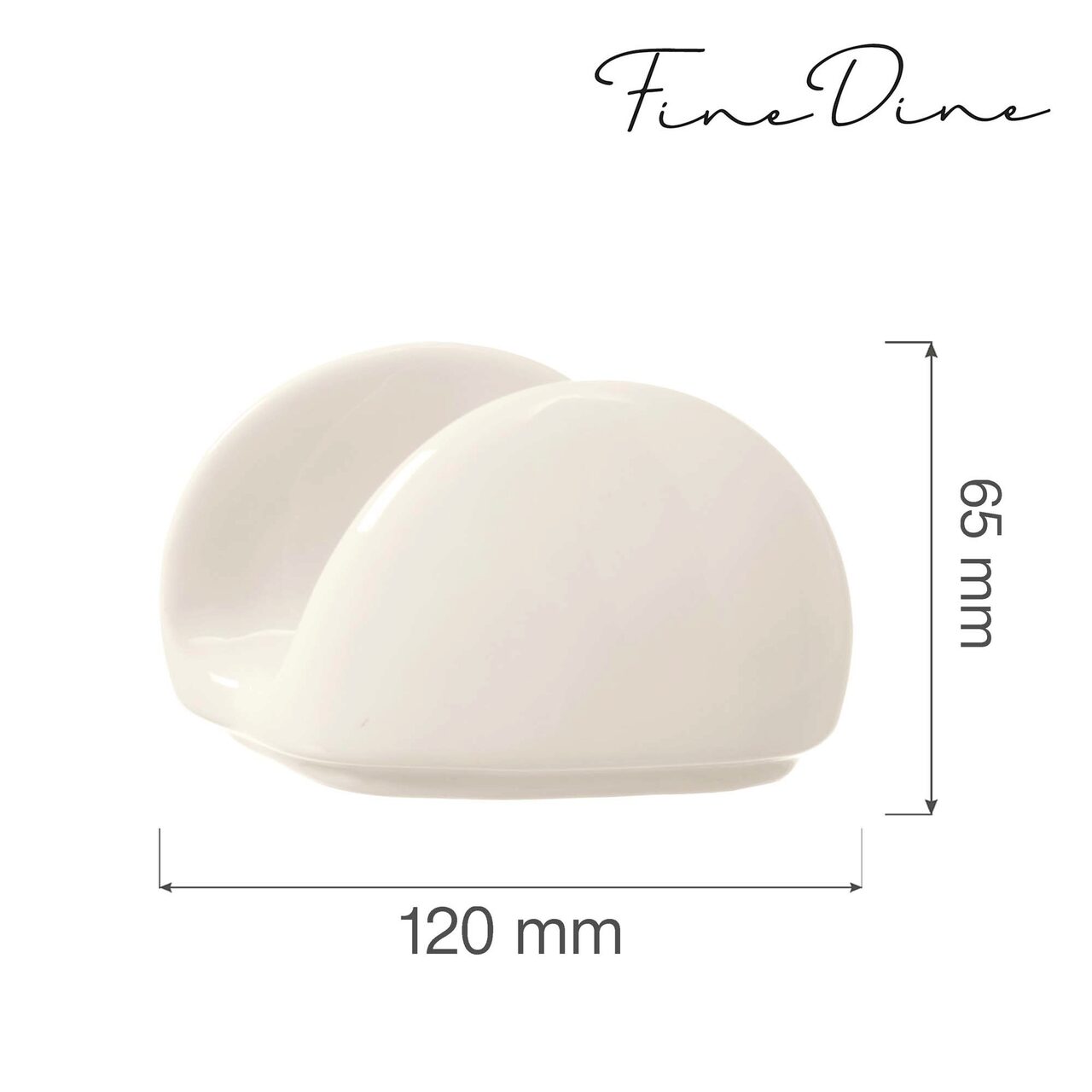 Suport pentru servetele Fine Dine, Crema/Perla - Image 6