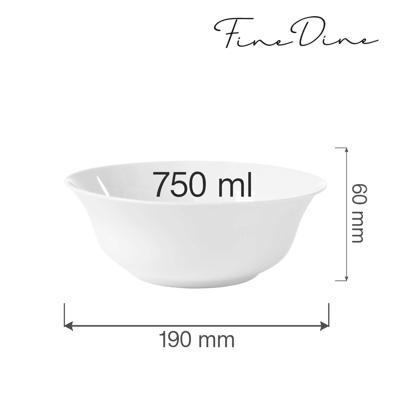 Bol Bianco, Alb 750 ml, Fine Dine - Image 3