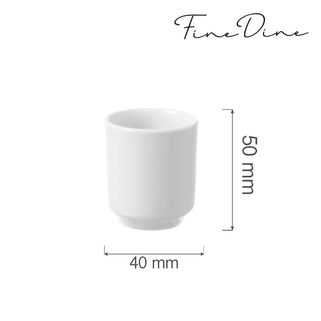 Suport scobitori Fine Dine Bianco, portelan, 40x(H)50 mm - Image 3