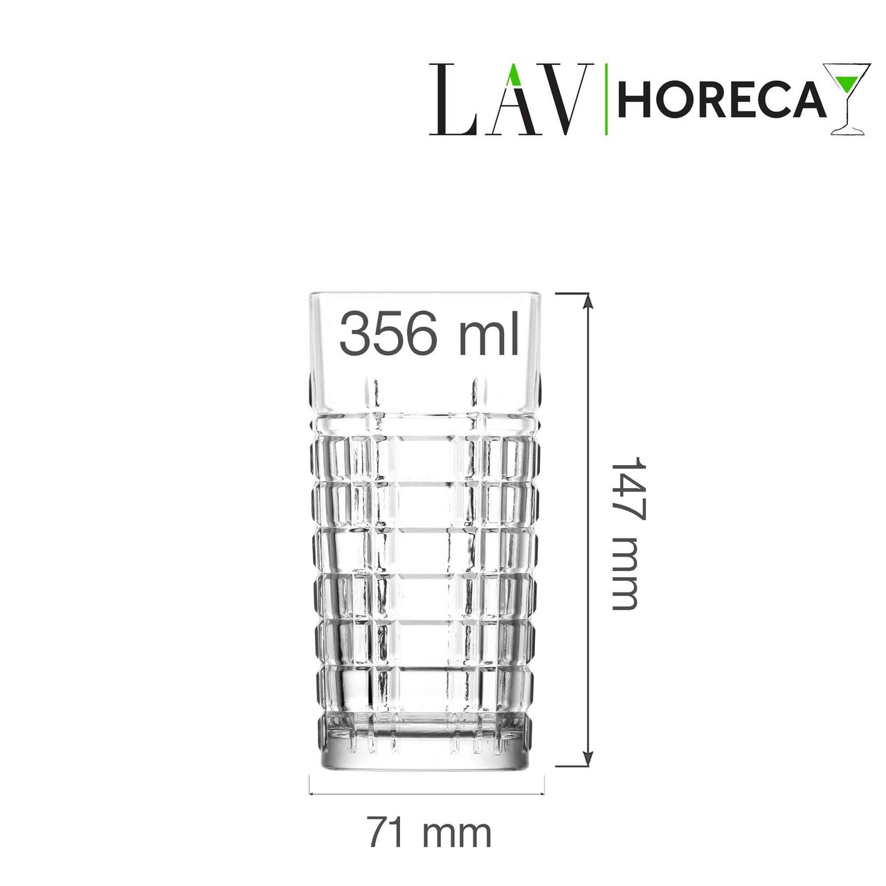 Pahar înalt Glasgow 356 ml, LAV - Image 9