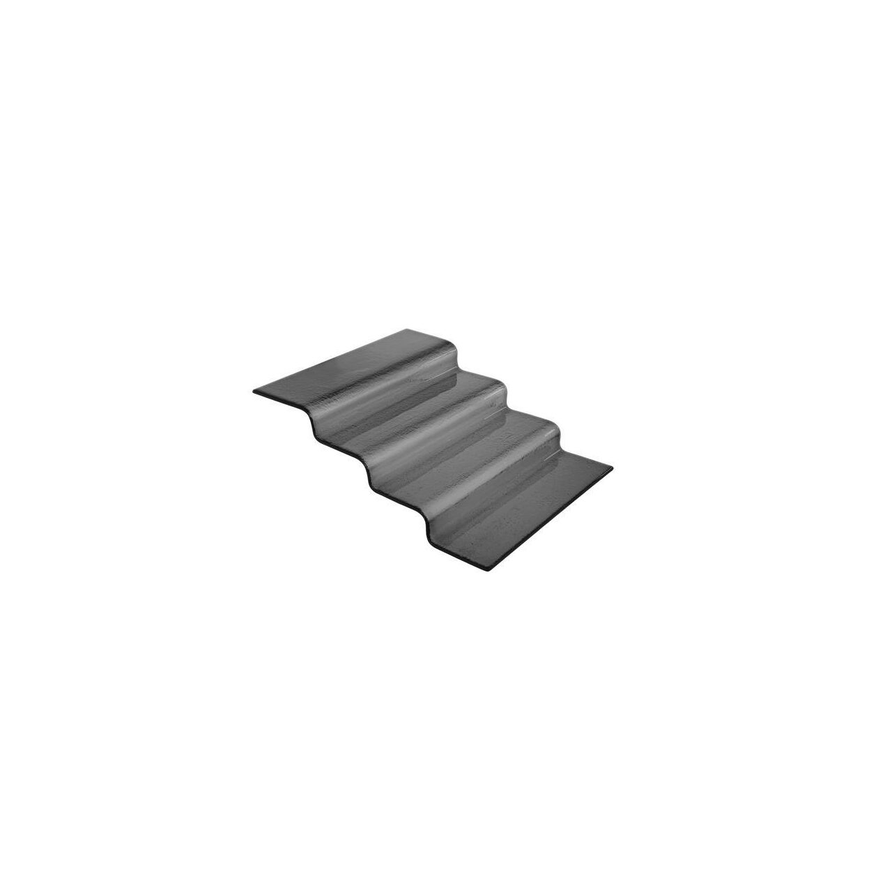 Scara tip bufet din sticla neagra Vetro, in patru trepte, Fine Dine 400x350x(H)125mm - Image 9