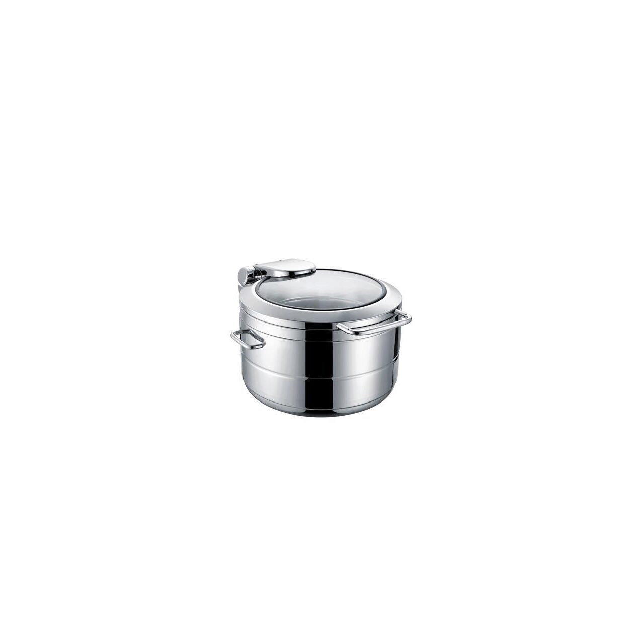 Chafing dish rotund pentru inducție cu capac din sticlă De Luxe, 9 l Fine Dine - Image 4