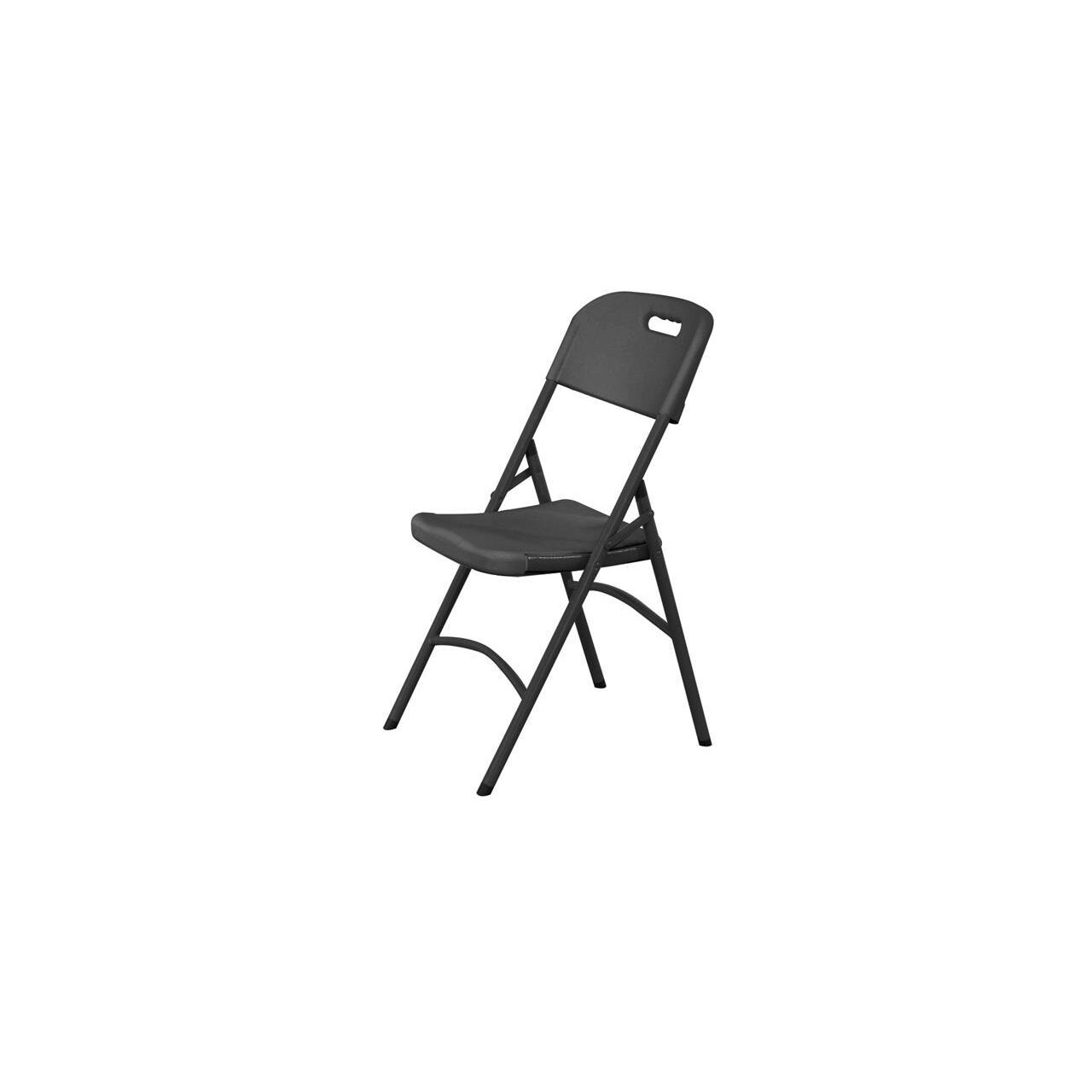 Scaun Hendi HDPE, negru, 540x440x(H)840mm - Image 2