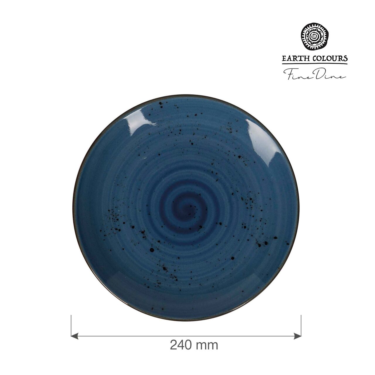 Farfurie intinsa albastra Iris, 240 mm Fine Dine - Image 9