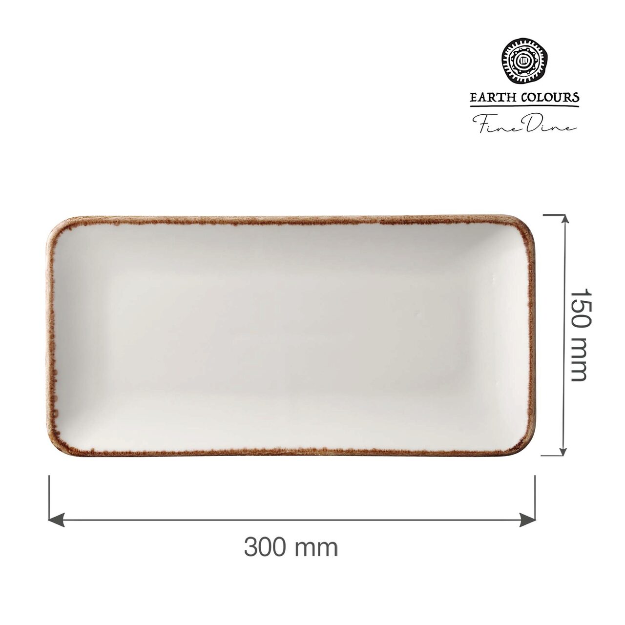 Farfurie dreptunghiulară Vanilie, 300x150 mm Fine Dine - Image 10