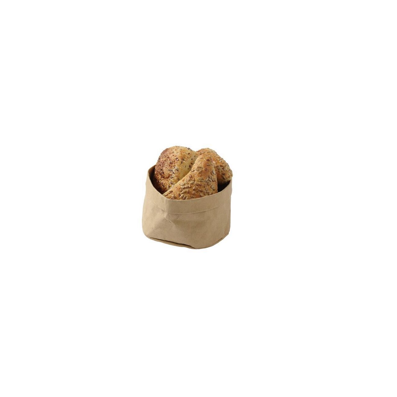 Cos pentru servire paine, Hendi fabricat din hartie lavabila kraft, Bej, 170x170x(H)150 mm - Image 2