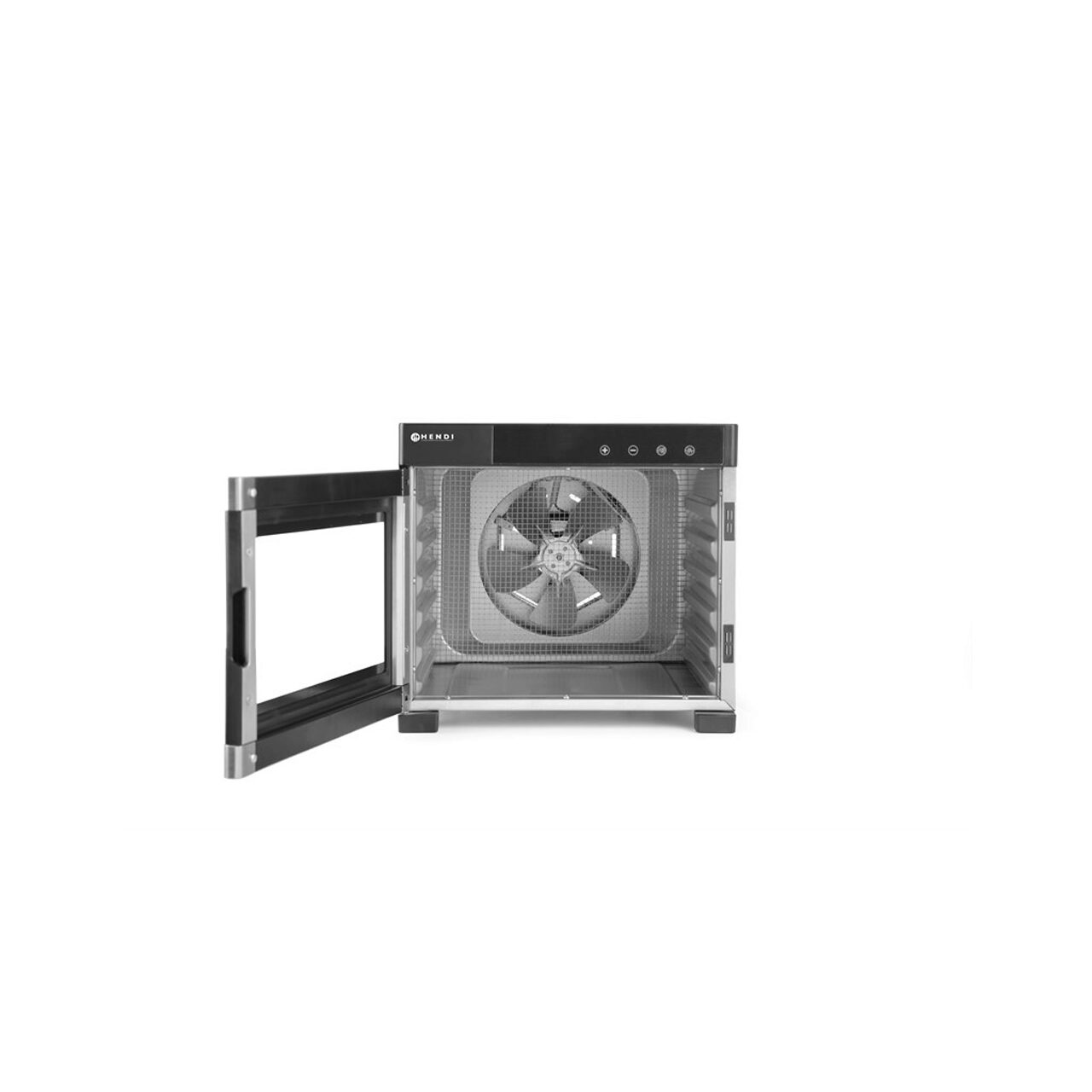 Deshidrator alimente Hendi Profi Line, 550 W, 6 tavi inox, temperatura reglabila 35-75 C, Gri, timer, panou de control digital - Image 5