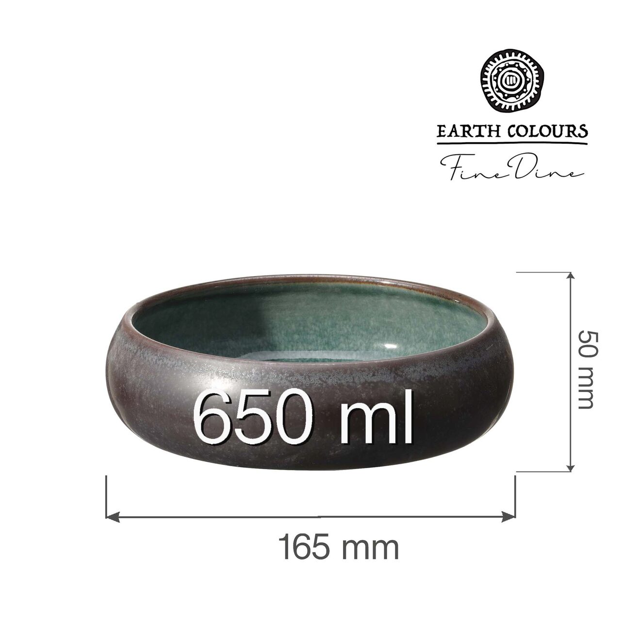 Bol Goro Brown Green 165mm, 650ml Fine Dine - Image 10